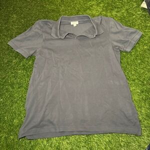 Sunspel Riviera Polo Shirt Mens Medium Gray Cotton Pique MPOL1028 Portugal